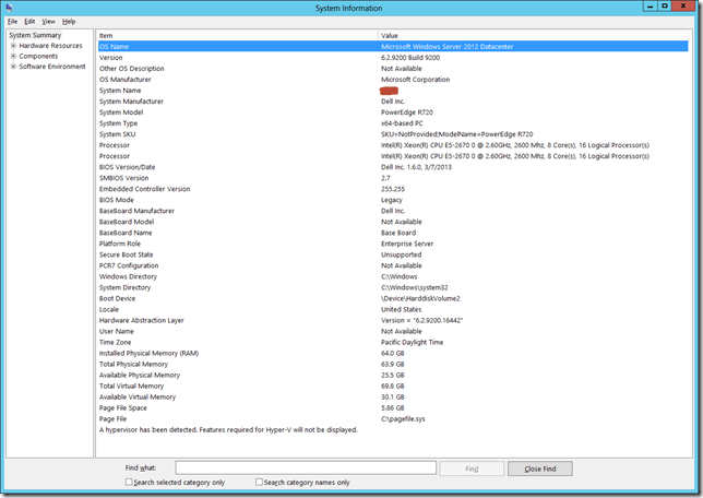 System Information thumb A SQL Server Hardware Tidbit a Day &ndash; Day 16