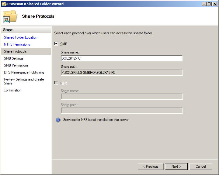 Installing a Two-node SQL Server 2008 Cluster - Advanced option