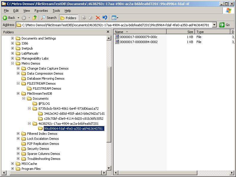 fsdirstructure2 FILESTREAM directory structure