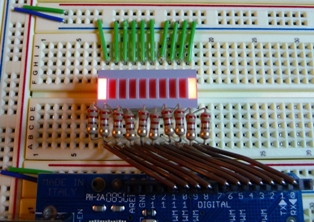 Arduino projects: LED 10 bar array smallp1020719 Arduino projects: LED 10 bar array