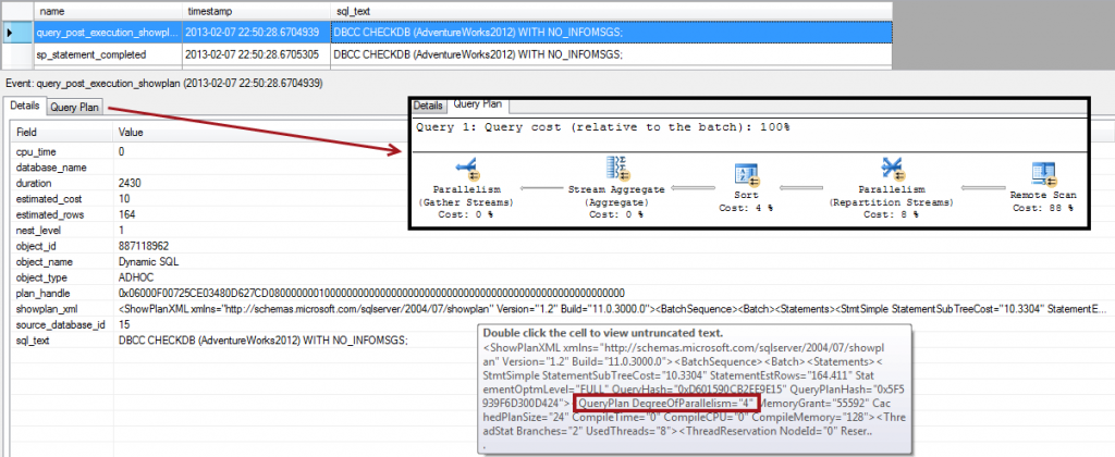 DBCC CHECKDB with parallelism