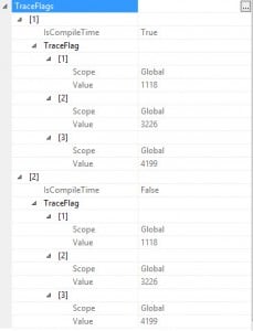 Trace flag information from the properties window - Erin Stellato