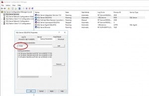 Adding TF 3226 as a startup parameter for the SQL Server service