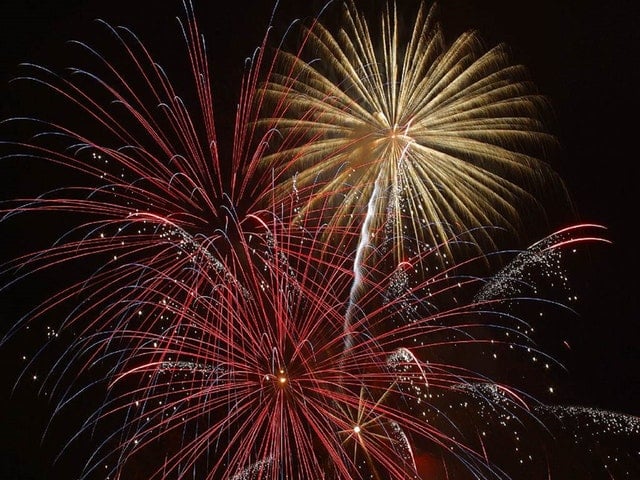 Fireworks from the professionals