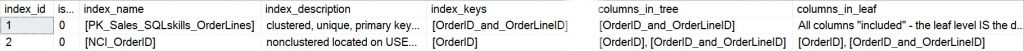 Nonclustered index for SQLskills_OrderLines