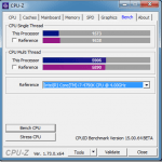 New Benchmark Feature in CPU-Z 1.73