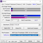 Some Comparative CPU-Z Benchmark Scores