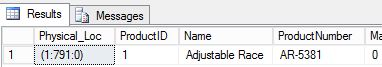 %%PhysLoc%% formatted results