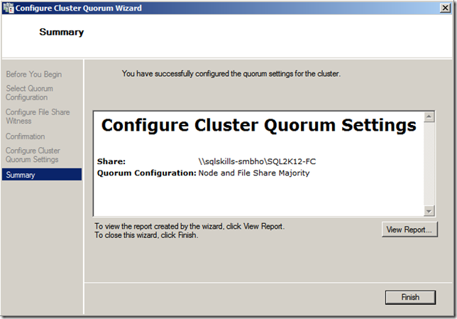 Windows clustering