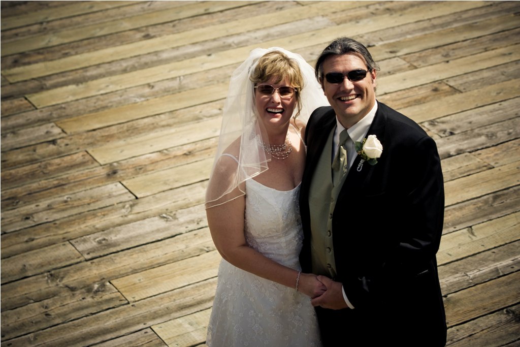 Kimberly and Paul on the Kirkland Woodmark Dock before heading out on a Wedding Cruise with all of our friends!